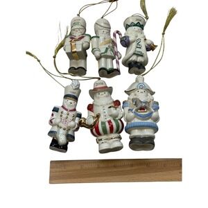 Lot Of 6 Lenox 2002 2004 2006 2007 2008 2009 Christmas Ornaments Nutcrackers